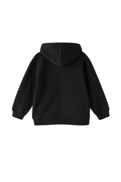 black hooded sweatshirt (hoodie