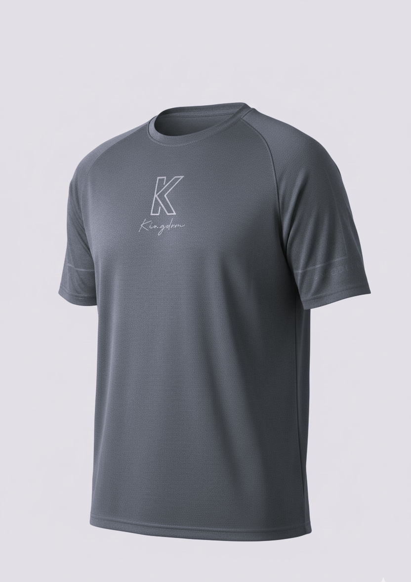 Premium Slate Grey Performance Raglan Tee