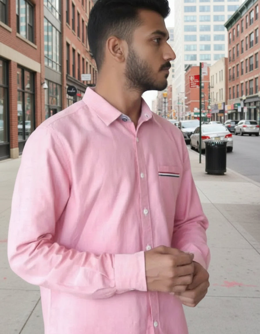 The Essential Pink Oxford Shirt: Effortless Style